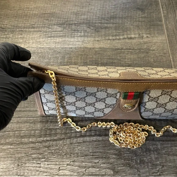 💎GUCCI SHERRY LINE CLUTCH/ CROSSBODY BAG💎 - Picture 4 of 14